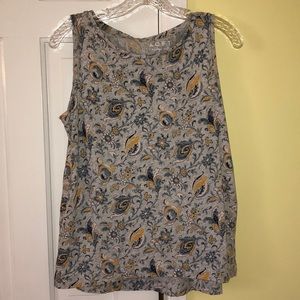 Loft vintage soft printed sleeveless top